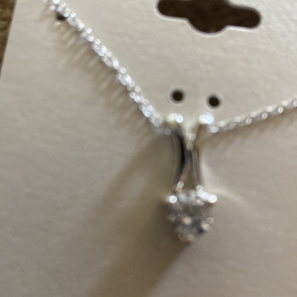 Sterling silver Diamond necklace - Picture 2 of 2
